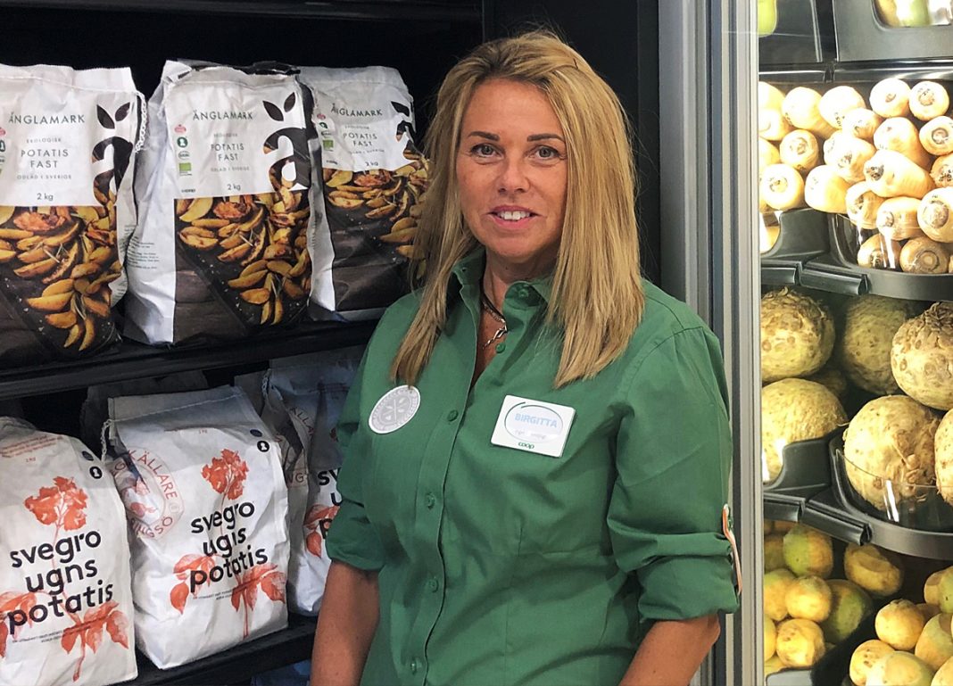 Birgitta Perlman butikschef på Coop Limhamn