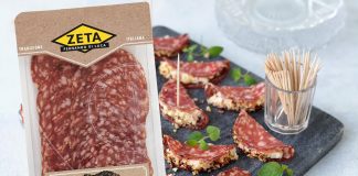 Zeta Tryffelsalami med ostcreme och rostade hasselnötter