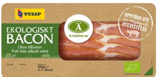 Nitritfri ekologisk bacon från Tulip nu Ä-märkt