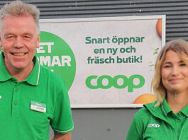 Butikscheferna Claes Wallman och Kim Johansson ser fram mot premiärerna för nya Coop Råtorp och Coop Strand idag-Butiksnytt