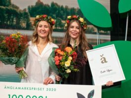 Fanny Näslund och Johanna Björkman Änglamarkspriset 2020