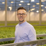 Oscar Rosdahl är VD för Svegro som odlar örter och sallat och satsar på utveckling av gröna smaker i form av t ex färsk örtpesto