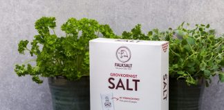 Falksalt grovkorningt salt får ny förpackning i hyllan