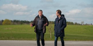 Fredrik Spendrup och Magnus Kagevik på Högesta Gård.