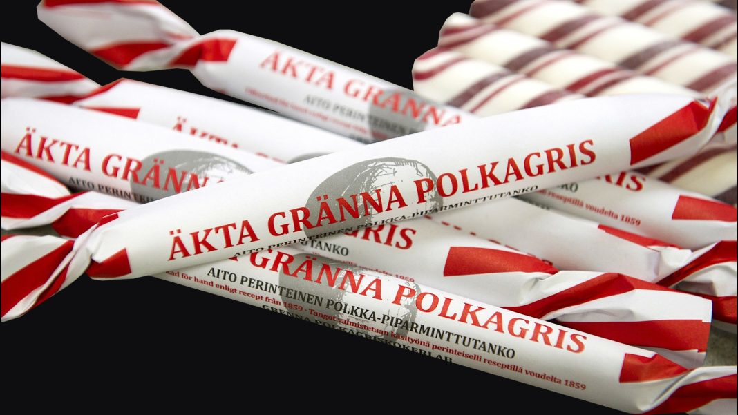 Polkagris Gränna EU godkända