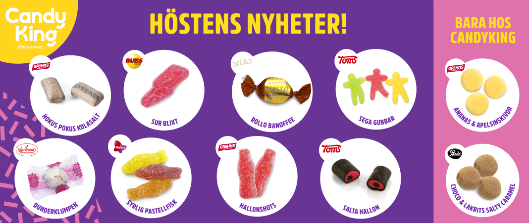 CandyKing höstnyheter