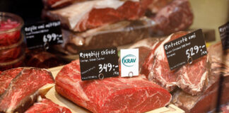 Kravmärkt kött Dagligvaruhandeln