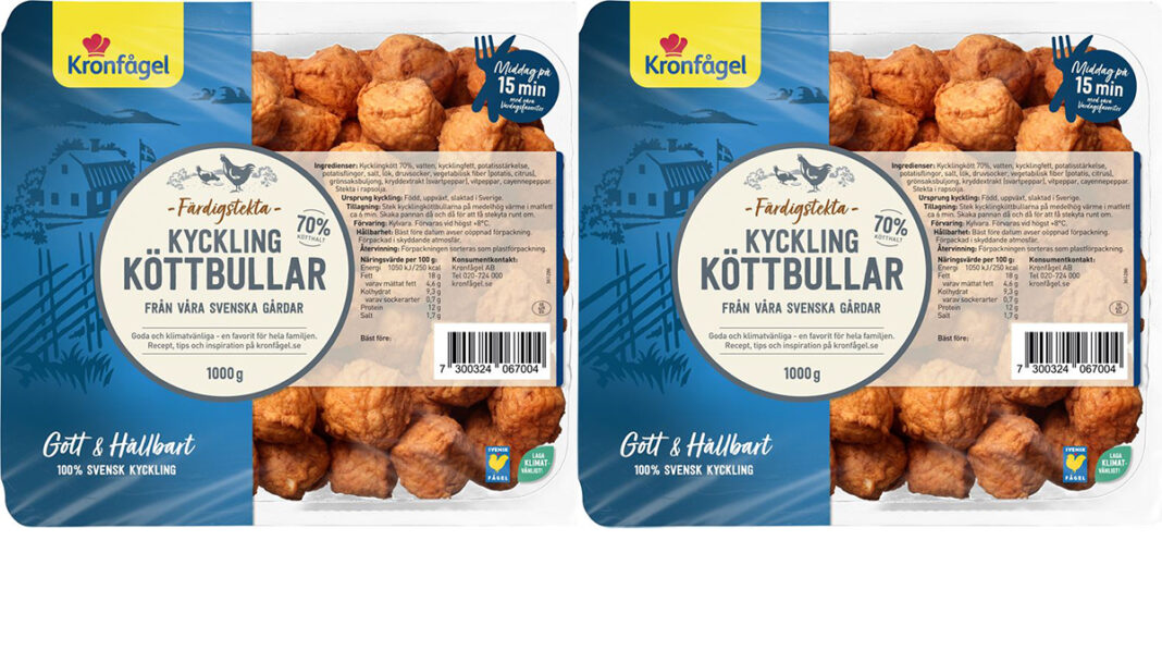 Kronfågel Återkallar Köttbullar