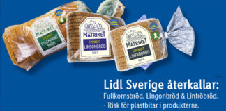 Lidl återkallar Lingonbröd